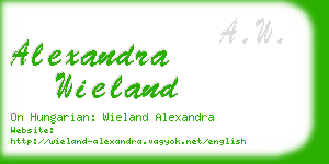 alexandra wieland business card